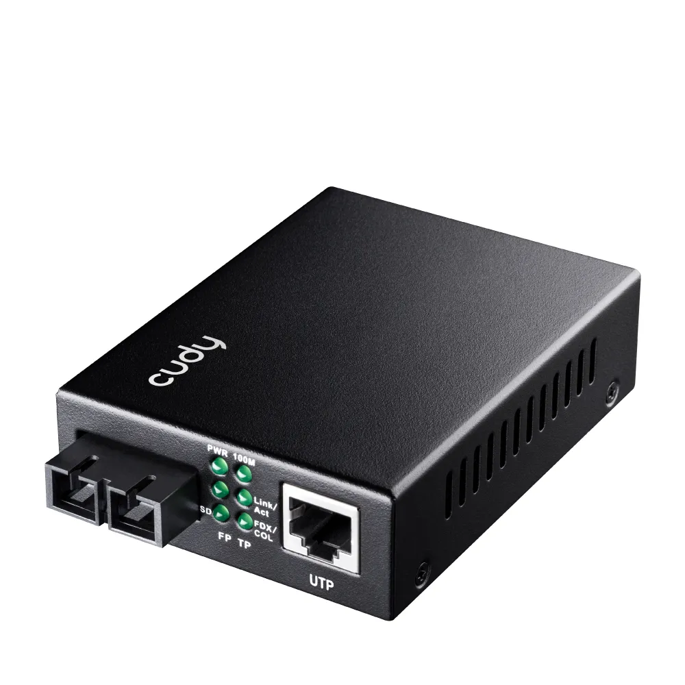Cudy MC100MA-2 1000M Medienkonverter, SC, Multimode, 2Km, Schwarz