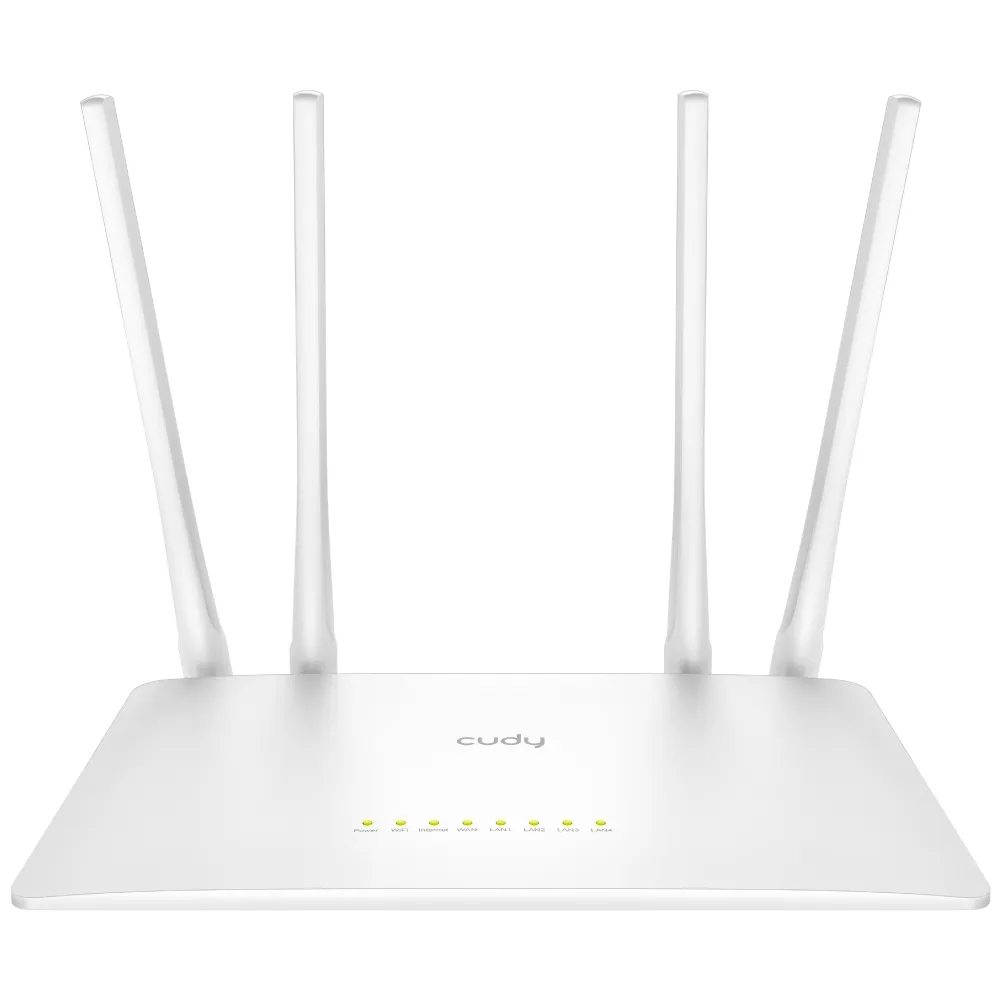 Router Cudy WR1200 RJ-45 867 Mbit/s Dual-Band VPN Unterstützung Weiß