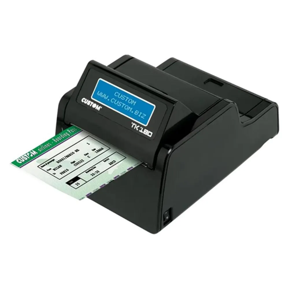Custom TK180, Transfert thermique, 300 x 300 DPI, 200 mm/sec, Avec fil, Noir