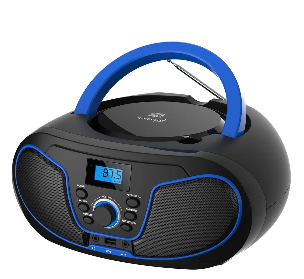 Cyberlux CL-2200 tragbarer CD-Player (CD, Boombox, tragbar,FM Radio mit MP3 USB,Fernbedienung)