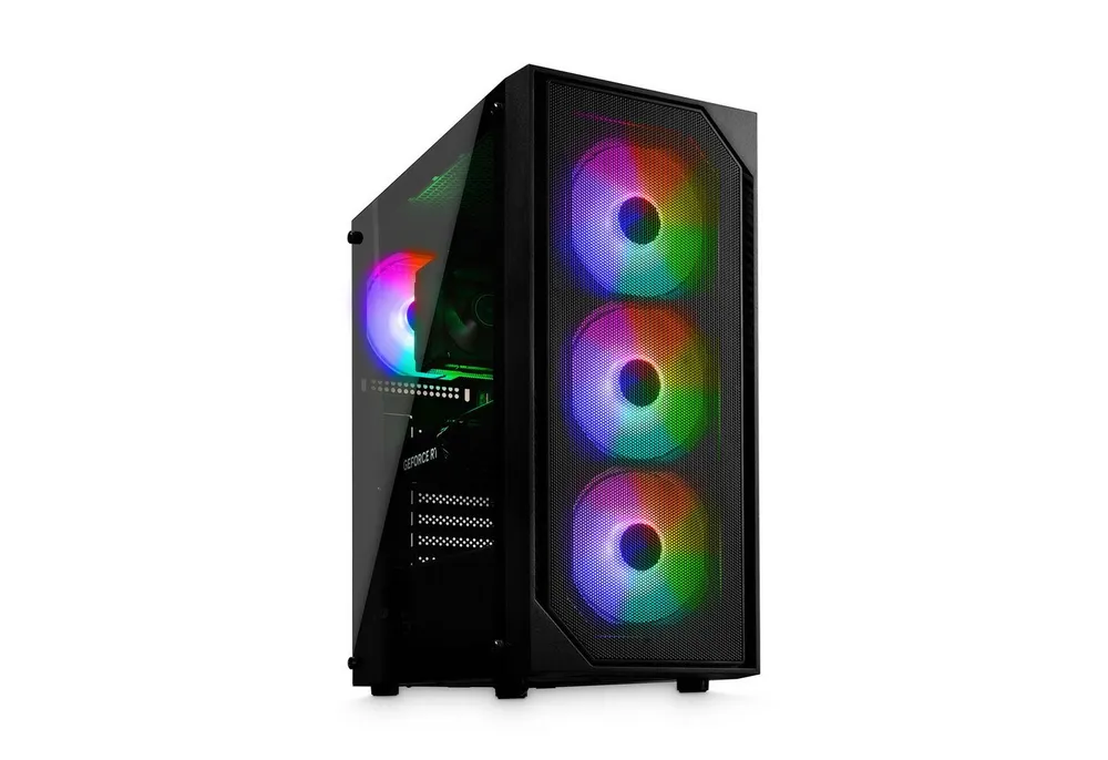 cybernerds E1 AMD Ryzen 5 5500 - Nvidia GT 1030 RGB Gaming PC (AMD Ryzen 5 5500, Nvidia GT 1030, 16 GB RAM, 512 GB SSD)