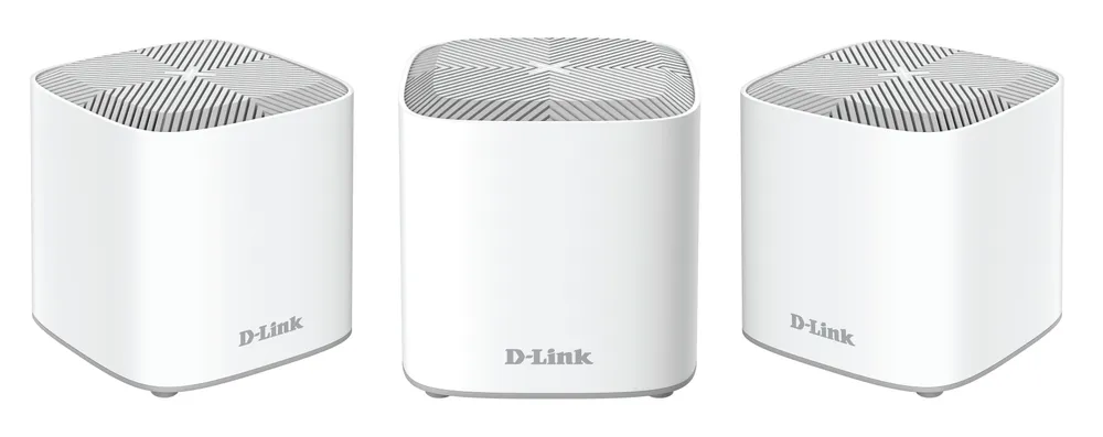 D-Link COVR-X1863 3er-Pack Mesh-WLAN-Netzwerk-Extender bis zu 600 m² WiFi-6 AX1800 Mbit/s