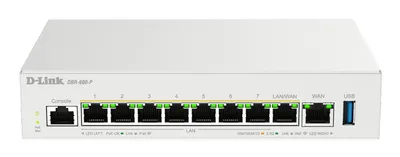 Router D-Link DBR-600-P Kabelgebunden 2.5GbE Multi-WAN VPN PoE Firewall