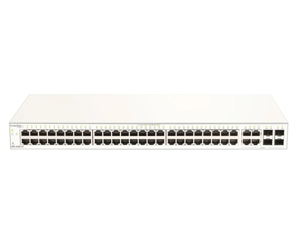 D-Link DBS-2000-52 Verwalteter L2-Switch 48 Gigabit-Ethernet-Ports