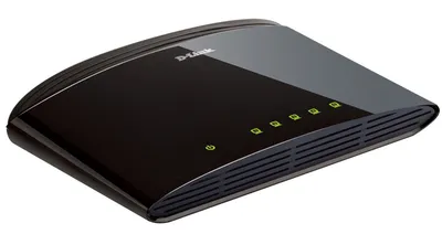 D-Link DES-1005D Unmanaged Fast Ethernet (10/100) Schwarz