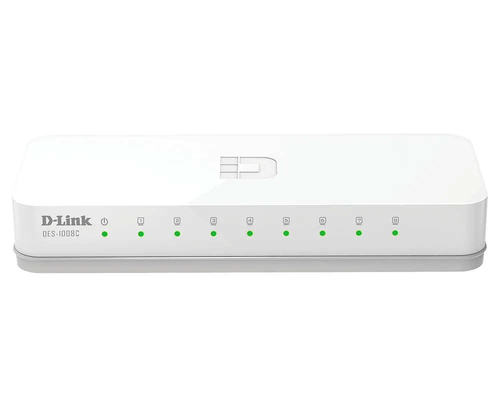 Switch D-Link DES-1008C 8 Fast Ethernet 10/100 Mbps Ports