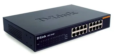 Switch D-Link DES-1016D 16 Ports 10 100Mbps Fanless Rackmount 19 Zoll