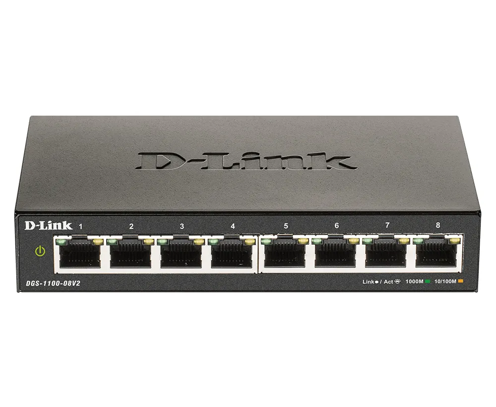 Managed Switch 8 Ports Gigabit Ethernet D-Link DGS-1100-08V2