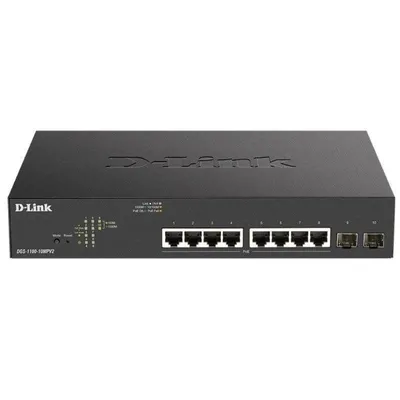 Switch Verwaltet D-Link DGS-1100-10MPV2/E 8 Ports Gigabit PoE+ 2 SFP