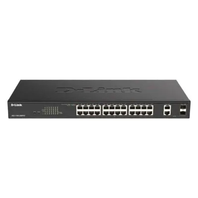 D-Link DGS-1100-26MPV2/E Switch 24-Port Gigabit PoE Layer 2 Rackmount