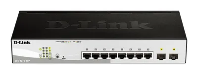 D-Link DGS-1210-10P Netzwerk-Switch Managed L2 Gigabit Ethernet (10/100/1000) Power over Ethernet (PoE) 1U Schwarz