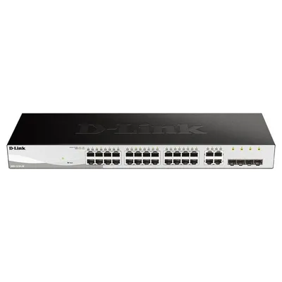 D-Link DGS-1210-28 Managed L2/L2+ 1U Schwarz