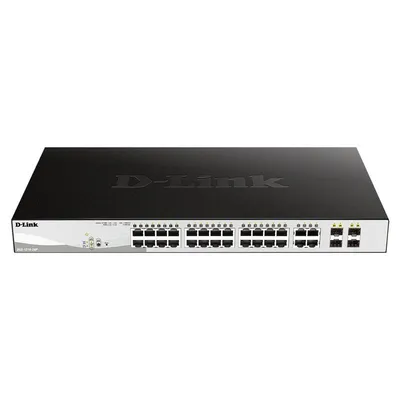 D-Link DGS-1210-28P Managed L2 Gigabit Ethernet (10/100/1000) Power over Ethernet (PoE) 1U