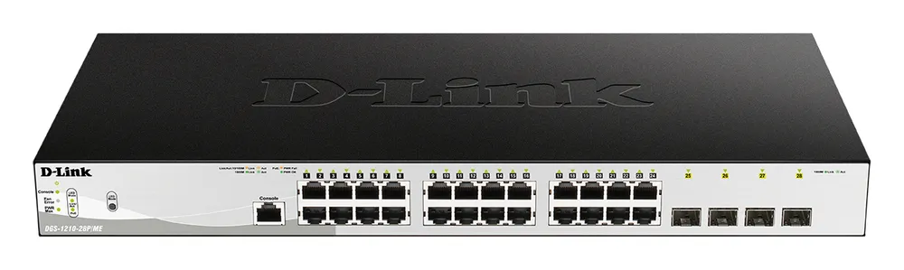Switch D-Link DGS-1210-28P/ME/E Managed L2/L3 24 Ports Gigabit PoE 1U
