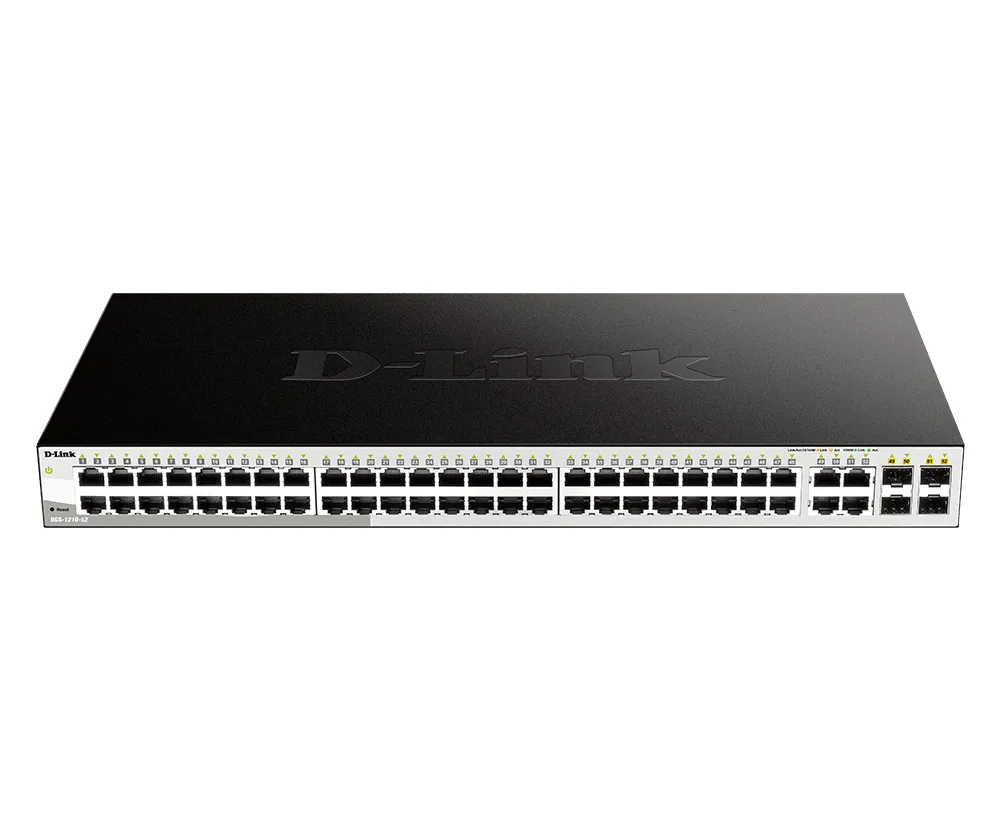 D-Link DGS-1210-52 Netzwerk-Switch Managed L2 Gigabit Ethernet (10/100/1000) 1U Schwarz