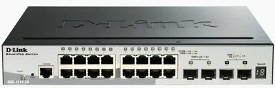 D-Link DGS-1510-20 Netzwerk-Switch Managed L3 Gigabit Ethernet (10/100/1000) Schwarz