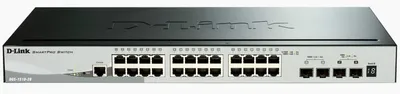 D-Link DGS-1510 Managed L3 Gigabit Ethernet (10/100/1000) Schwarz (DGS-1510-28X)