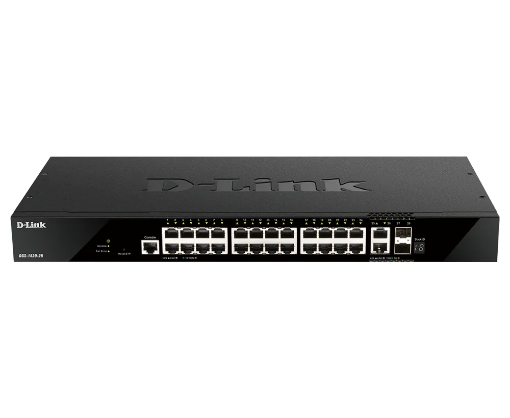 Switch D-Link DGS-1520-28 L3 Managed 10G Ethernet 26 Ports Rack-mount 1U