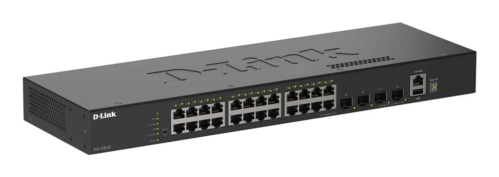 Switch D-LINK DGS-1530-28/E Managed 24x Gigabit Ethernet 4x 10G SFP+ Rackmount