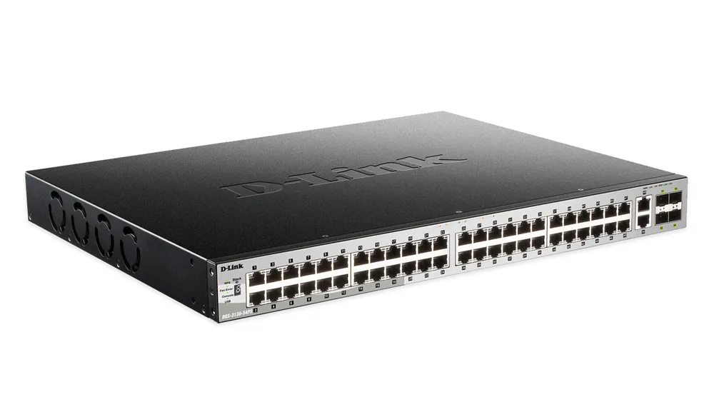 L3 Managed Switch D-Link DGS-3130-54PS 48x Gigabit PoE+ 370W 4x SFP+ 10G Rackmount