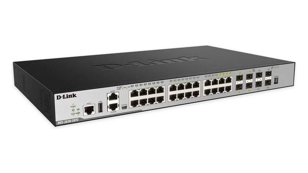 Switch D-Link DGS-3630-28TC Managed L3 24 Ports Gigabit Ethernet 4 SFP+ 1U