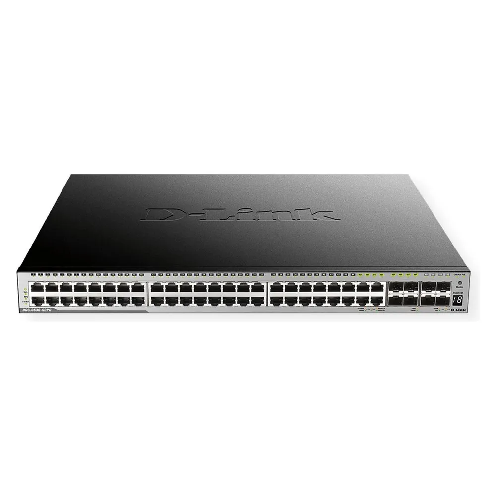 Netzwerk-Switch D-Link DGS-3630 48 Gigabit PoE+ Layer 3