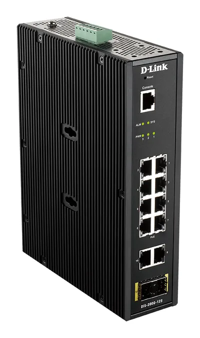 D-Link DIS-200G-12S Switch, 10 Gigabit-Ports + 2 SFP-Ports
