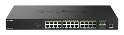 D-Link DMS-1250-28P/E Managed L2 2.5G Ethernet PoE Switch, Rackmontage, 24x RJ-45 2,5GbE, 4x SFP+ 10GbE