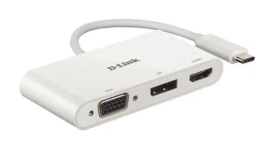 D-Link DUB-V310 laptop-dockingstation & portreplikator Kabelgebunden USB 3.2 Gen 1 (3.1 Gen 1) Type-C Weiß