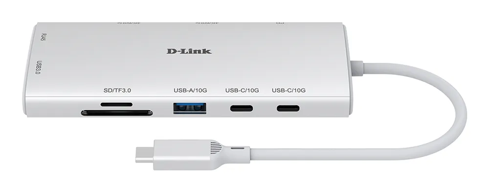 Hub D-Link 10 Ports 10 Gbps DUP-A01 USB-C 4K HDMI Gigabit Ethernet SD