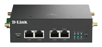 Router D-LINK DWM-314-GP/B 5G NR PoE Dual SIM 4x RJ45 Extern Industrie