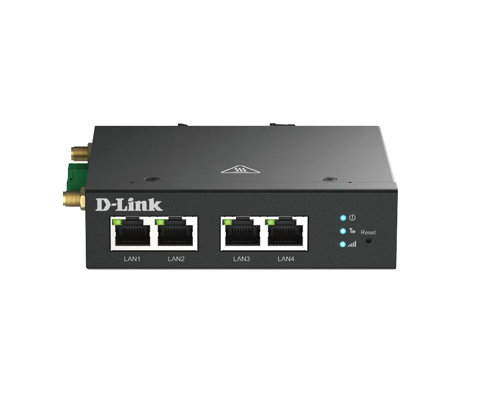 Router D-Link DWM-314-T/M 4G LTE 100Mbps DIN Rail Dual SMA Firewall SSH