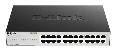 D-Link GO-SW-24G Unmanaged L2 Gigabit Ethernet (10/100/1000) 1U Schwarz