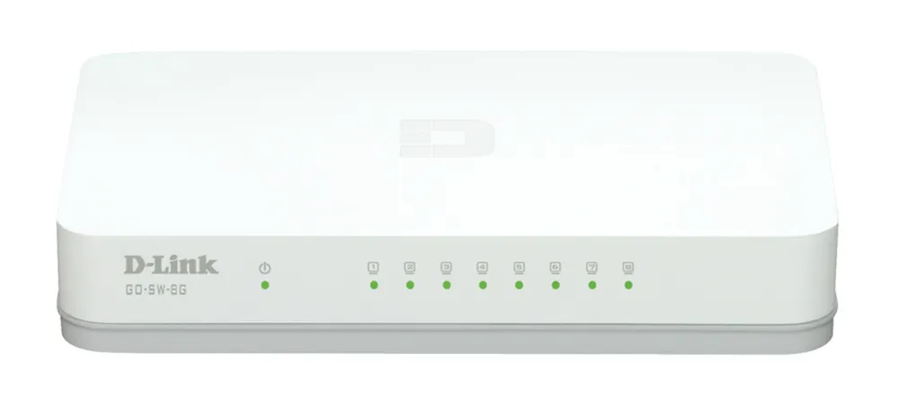 D-Link GO-SW-8G/E Netzwerk-Switch Unmanaged Gigabit Ethernet (10/100/1000) Weiß