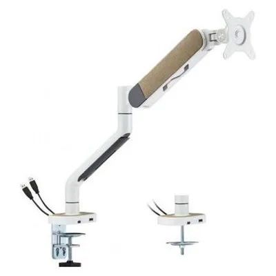 Dacomex Desk mount D35-100CG-W, for 1 screen 17-35, white