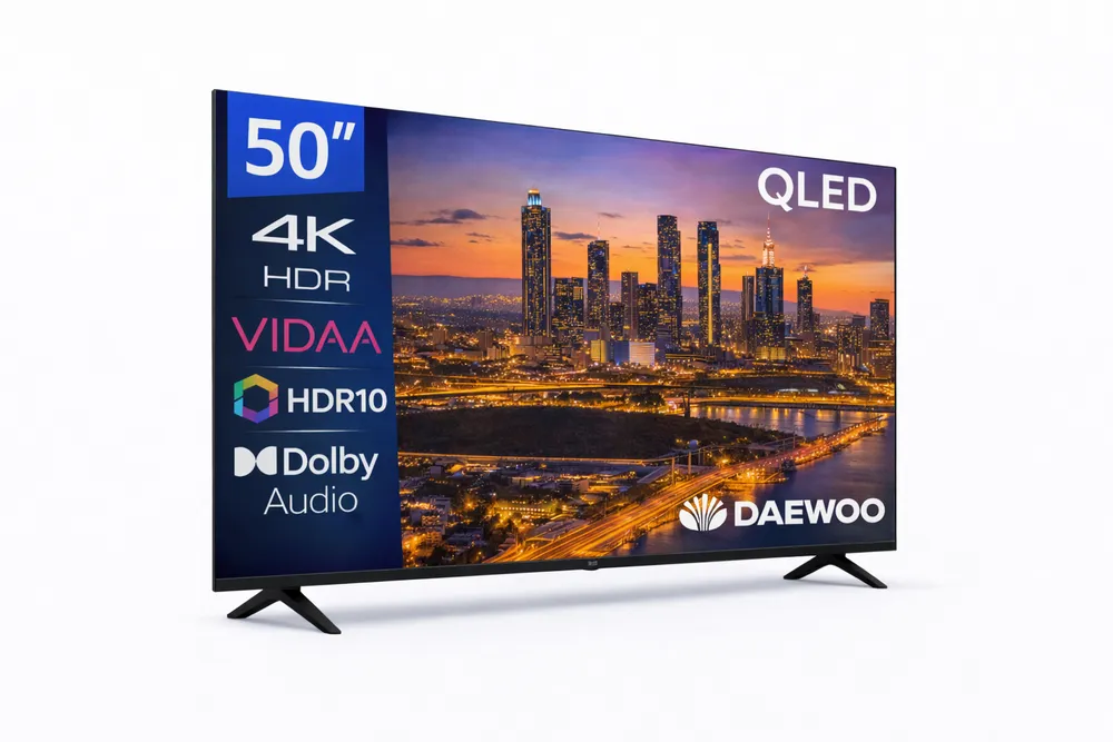 TV Daewoo QLED 50VB56QV 50" 4K UltraHD 60Hz Smart TV VIDAA HDR10 Dolby Audio