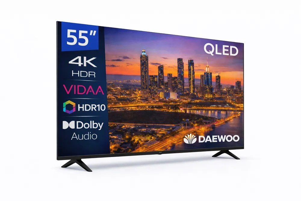 TV Daewoo QLED 55VB56QV 55" 4K UltraHD 60Hz Smart TV VIDAA HDR10 Dolby Audio