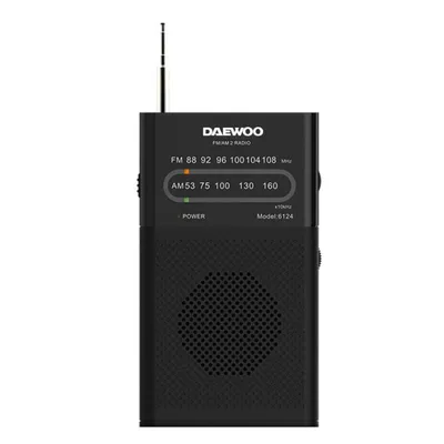 Daewoo DW1027 Schwarzes tragbares Radio