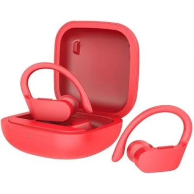 Daewoo DW2025 Sport Kopfhörer kabellos Bluetooth 5.0 mit Ladecase Rot