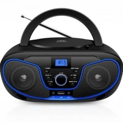 Boombox Daewoo DW3012 CD/FM Bluetooth USB 4W Schwarz Blau LCD