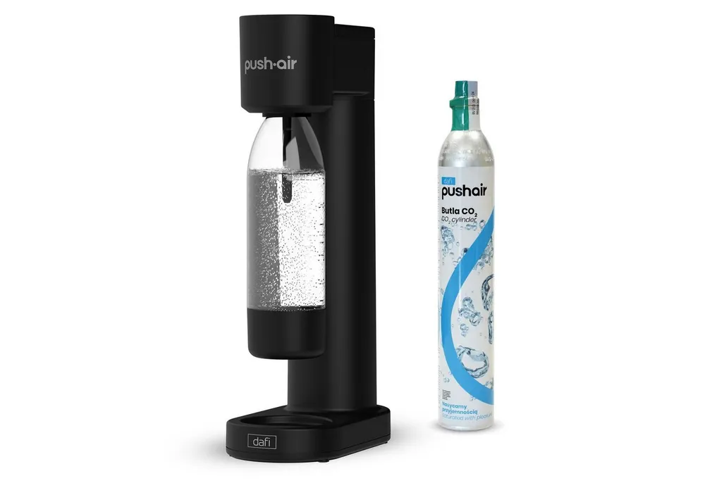 DAFI Wassersprudler DAFI Pushair inkl. 1 Co2 Zylinder und 0,7l Flasche