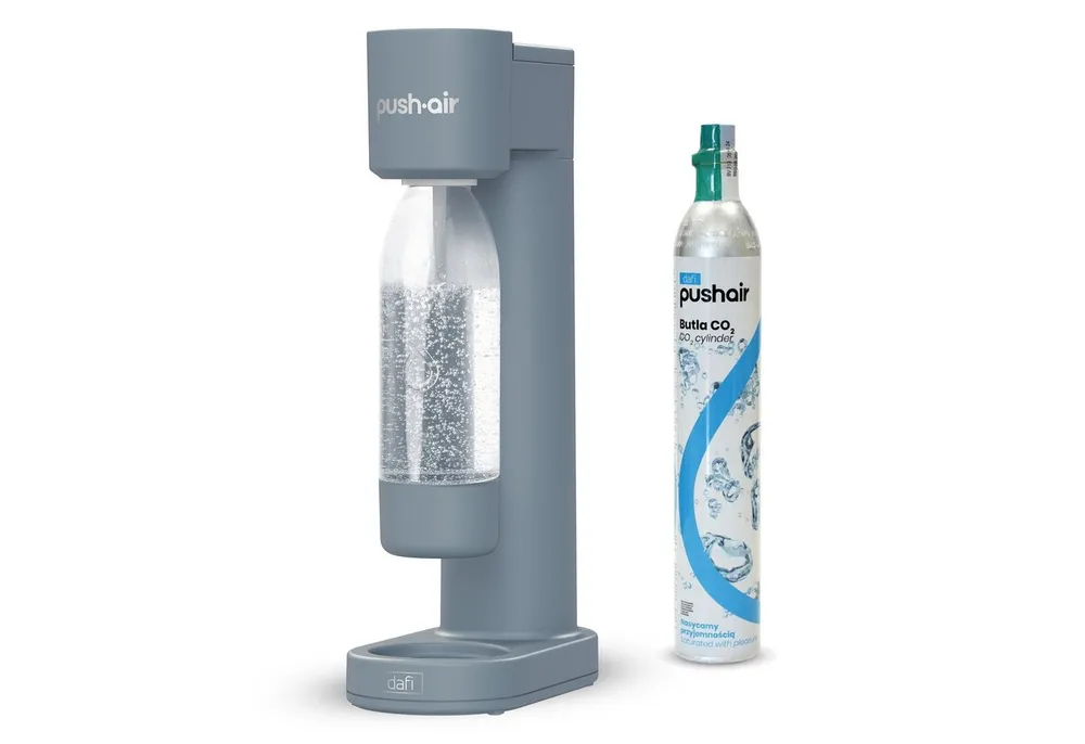 DAFI Wassersprudler DAFI Pushair inkl. 1 Co2 Zylinder und 0,7l Flasche