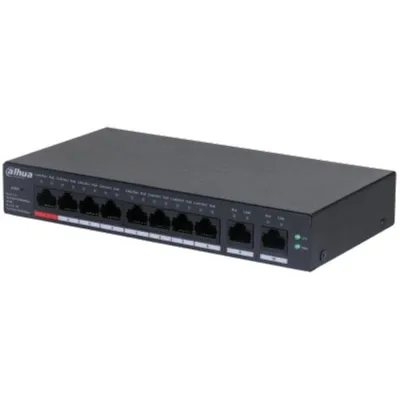 Switch Cloud Gigabit Dahua DH-CS4010-8GT-110 8 PoE Ports Schwarz