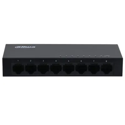 Switch Dahua Technology DH-PFS3008-8GT 8x Gigabit Ethernet Metallgehäuse Schwarz