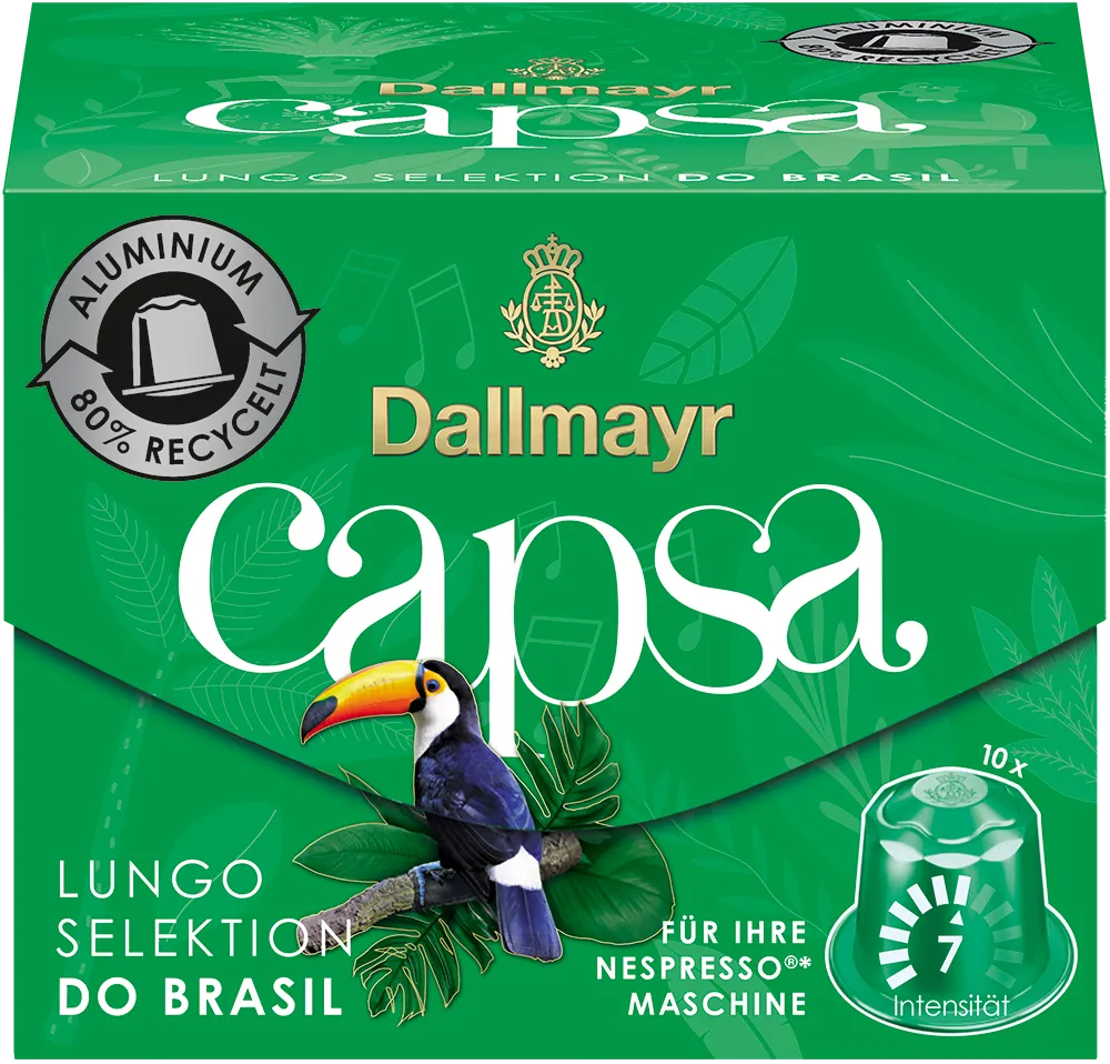 Capsa Lungo Selektion do Brasil Kaffeekapseln