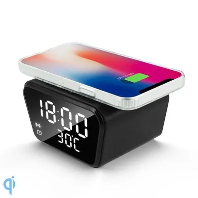 Digitaler Wecker Dam Electronics Qi 15W