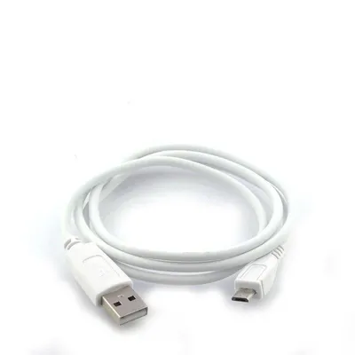 Micro USB Kabel Dam Electronics 1m Weiß PVC Metalllegierung