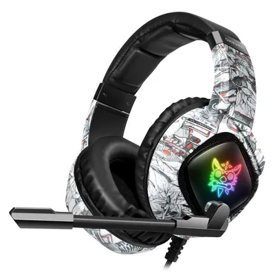 Kopfhörer Dam Electronics Onikuma K19 kabelgebunden 3,5mm Gaming mit Mikrofon LED Schwarz