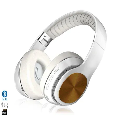 Kopfhörer Dam Electronics VJ320 kabellos Bluetooth 5.0 mit Mikrofon, FM-Radio und microSD, Schwarz