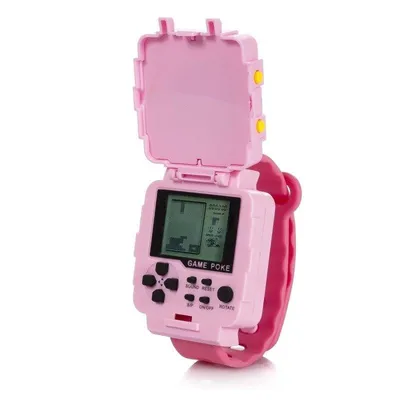 Dam Electronics Reloj Consola Retro 23 Spiele 2D Tetris Pong Naves Schwarz